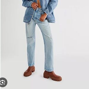 Free People x Denimist High Rise Jeans Size 26
